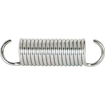 Picture of Prime SP 9608 Prime-Line SP 9608 Extension Spring, Spring Steel Construction, Nickel-Plated Finish, 0.047 GA x 7/16 In. x 2-1/2 In., Closed Single Loop, (2 Pack) (EA)