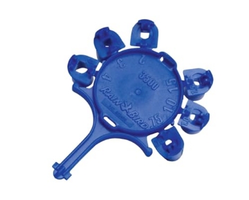 Picture of Rain Drip 32SANZLPK Rain Bird Nozzle Pack 32SA, 32SA Shrub, 3500 Rotors - Replacement Set of 6 Self-Aligning Nozzles with Matched Flow Rates - Black, Plastic (EA)