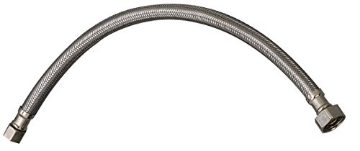 Picture of Plumb Pak PP23801LF Plumb Pak PP23801LF Ez Faucet Supply Tube, 3/8 X 1/2 In, Compression X Fip, 12 In L, 12 Inch, Stainless Steel,Brass (EA)