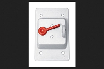 Picture of SIGMA ENGINEERED SOLUTIONS 14210WH Sigma Electric Rectangle Plastic 1 Gang Toggle Switch Cover for Wet Locations (EA)