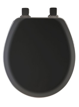 Picture of MAYFAIR BY BEMIS 41EC-047 Mayfair Never Loosens Round Black Molded Wood Toilet Seat (EA)