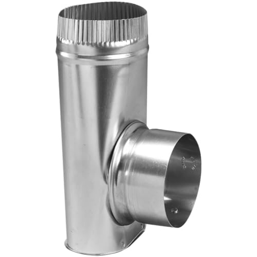 Picture of DEFLECTO AMDOC/6 Deflecto Dryer Offset Connector, 4" Diameter, Silver (AMDOC/6) (EA)