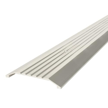 Picture of M-D 08763 M-D Building Products 08763 Aluminum Commercial Flat-Profile Threshold: Durable and Sleek Entryway Access Solution Draft Protection (3-7/8 in. x 1/2 in. x 36 in) (Silver) (EA)