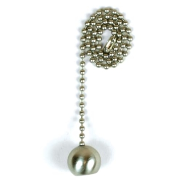 Picture of JANDORF SPECIALTY HARDWARE 60323 Jandorf 60323 Pull Chain with Nickel Ball, 12" Long Nickel Beaded Chain (EA)