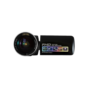 Picture of Hamilton Buhl HDV17BK HamiltonBuhl HDV17BK ActionPro FHD Digital Video Camera 24MP, 2.7-Inch TFT-LCD Screen with 270 Angle Rotation, 18x Digital Zoom (Black) (EA)