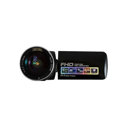 Picture of Hamilton Buhl HDV17BK HamiltonBuhl HDV17BK ActionPro FHD Digital Video Camera 24MP, 2.7-Inch TFT-LCD Screen with 270 Angle Rotation, 18x Digital Zoom (Black) (EA)