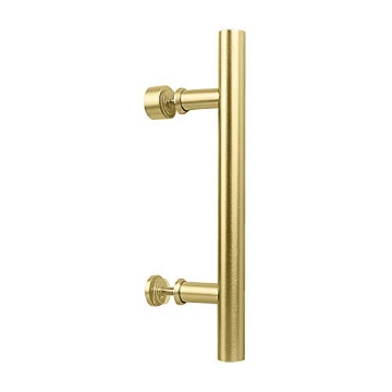 Picture of National/Spectrum Brands N700-102 National Hardware N700-102 Interior Sliding Barn Door Hardware Madison Pull, 12 in, Brushed Gold (EA)