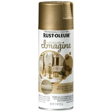 Picture of Rustoleum 354080 Rust-Oleum Imagine Craft & Hobby Metallic Spray Paint Champagne, 11 oz. (PK-4-EA)