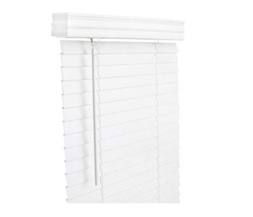Picture of Living Accents FAX2360WH Living Accents Faux Wood 2 in. Blinds 23 in. W x 60 in. H White Cordless (EA)