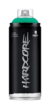 Picture of SPRAY PLANET USA INC EX014H0021 Montana Colors 1863570 11 oz Hardcore Gloss Spray Paint44; Surgical Green - 6 per Pack (PK-6-EA)