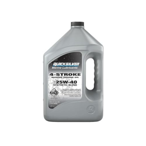 Picture of SEACHOICE/LAND&SEA INC. 8M0078623 Quicksilver 25W-40 4-Stroke Synthetic Blend Marine Engine Oil, 1 Gallon (EA)