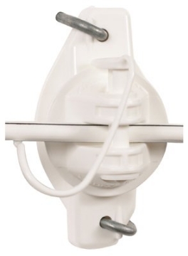 Picture of GALLAGHER G626144 Electric Fence Insulator, Pinlock, White, 25-PK (EA)