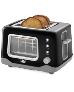 Picture of STOREBOUND LLC RCVT200GBBK02 RISE BY DASH Clear View 2-Slice Toaster Clean Slate (EA)