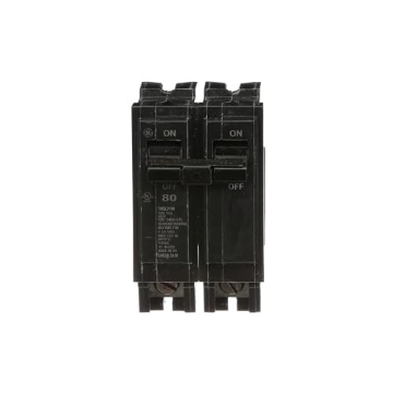 Picture of GE INDUSTRIAL ABB THQL2180 Connecticut Electric THQL2180 Ge Type Thql Q-Line Standard Circuit Breaker, 120/240 Vac, 80 A, 2 P, 10 Ka, Amp (EA)