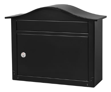 Picture of ARCHITECTURAL MAILBOXES 2550B-10 ARCHITECTURAL MAILBOXES Saratoga Wall-Mount Lockable Mailbox in Black (EA)