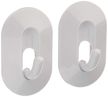 Picture of Ashley Chloe Inc 20100 Spectrum Diversified Wall Mounted Magnetic Classic Hook for Fridge Hanging Keys Rings and More Storage, 2-Pack, White (EA)