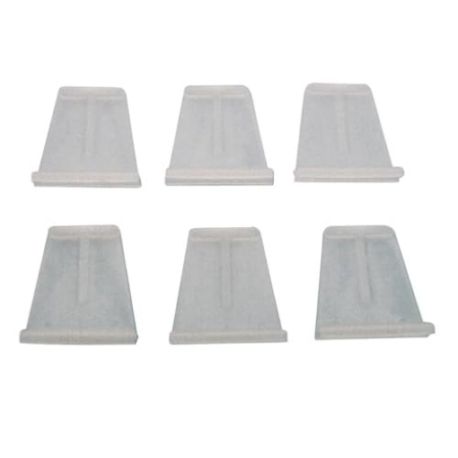 Picture of Prime PL14618 PRIME-LINE Spline Channel Pull Tabs, White Plastic, 1-1/16 x 15/16 x 1/4-In., 25-Pk. (EA)