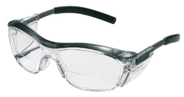 Picture of 3M 91193H1-C 3M Reader Safety Glasses, +2.5 Diopter, Black Frame, Clear Lens (EA)