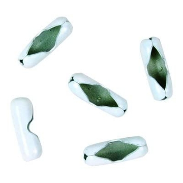 Picture of JANDORF SPECIALTY HARDWARE 60372 Jandorf Lamp Chain Connector, White Coated Brass, #6, 5-Pk. (EA)