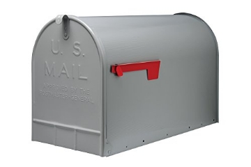 Picture of GIBRALTAR MAILBOXES ST2000AM Gibraltar Mailboxes Stanley Extra-Large Capacity Galvanized Steel Grey, Post-Mount Mailbox, ST200000 (EA)