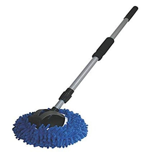 Picture of Carrand Accessories 93303 Carrand 93303 9" 2-in-1 Long Chenille Microfiber Wash Mop with 48" Extension Pole (EA)