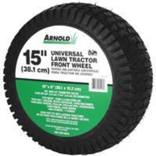 Picture of MTD PRODUCTS CO 490-325-0012 Arnold Lawn Tractor Front 6 in. W x 15 in. Dia. Steel Lawn Mower Replacement Wheel 300 lb. (EA)