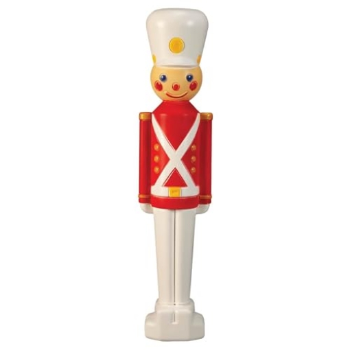 Picture of UNION 76440 Union Products 31" Illuminated Christmas Toy Soldier, Indoor Outdoor Holiday Decoration, Large Plastic Statue with 7W Bulb, Red/White (EA)