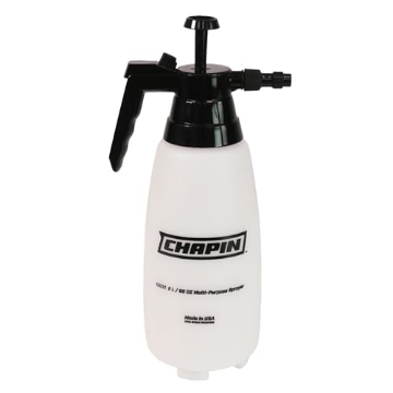 Picture of Chapin 10031 Chapin 10031 2 Liter/.52 Gallon Handheld Multi-Purpose Garden Pump Sprayer with Adjustable Brass Nozzle Thumb Trigger with Lock-on Feature, Translucent White (EA)
