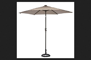 Picture of Living Accents UMS90G31OBD-04 Solar Umbrella 9' Taupe (EA)