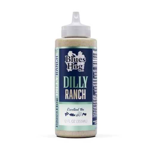 Picture of BLUES HOG LLC 60610 Blues Hog Dilly Ranch Sauce, Creamy Dressing & Dipping Sauce, All-Natural, Gluten-Free, No High Fructose Corn Syrup, Made in the USA, 12 oz (EA)