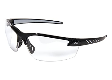 Picture of WOLF PEAK INTERNATIONAL,  INC DZ111VS-G2 EDGE DZ111VS-G2 Zorge G2 Wrap-Around Anti-Fog/Vapor Shield Safety Glasses, Anti-Scratch, Non-Slip, UV 400, Military Grade, ANSI/ISEA & MCEPS Compliant, 5.04" Wide, Black Frame/Clear Lens (EA)