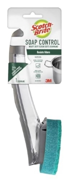 Picture of Scotch-Brite MMM651U4 Scotch-Brite Advanced Soap Control Heavy Duty Dishwand, 1 Dish Wand, Prevents Soap from Leaking, Leak-Free Guarantee, Best for Cast Iron Skillets & Grill Grates, Fits all Scotch Brite Refills (EA)