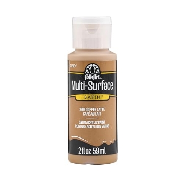 Picture of PLAID ENTERPRISES INC 2906 FolkArt Multi-Surface Paint in Assorted Colors (2 oz), 2906, Coffee Latte (PK-3-EA)