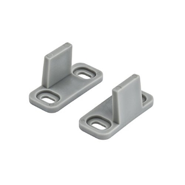 Picture of National/Spectrum Brands N187-094 National Hardware N187-094 V1072 Sliding Door Hardware Double Floor Guide in Grey (PK-2-EA)