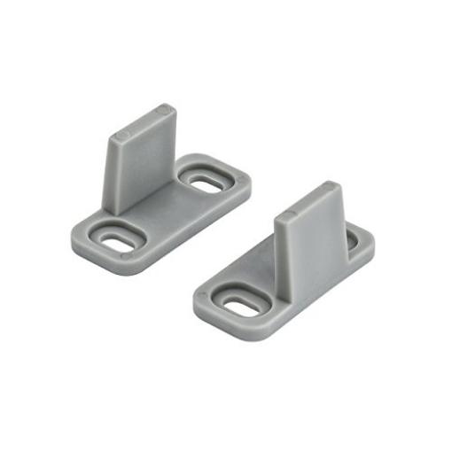 Picture of National/Spectrum Brands N187-094 National Hardware N187-094 V1072 Sliding Door Hardware Double Floor Guide in Grey (PK-2-EA)