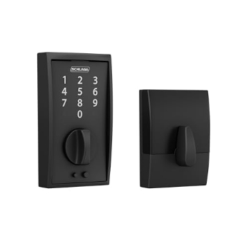 Picture of Ingersoll Rand BE375VCEN622 SCHLAGE BE375 CEN 622 Touch Keyless Touchscreen Electronic Deadbolt Lock, Matte Black (EA)