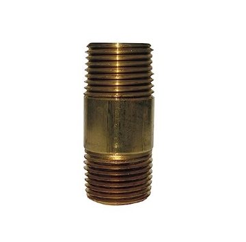 Picture of ACE TRADING - ZW 6JC126300201021 Homeplus+ 1/4 in. MPT X 1/4 in. D MPT Red Brass Nipple 2 in. L (PK-5-EA)