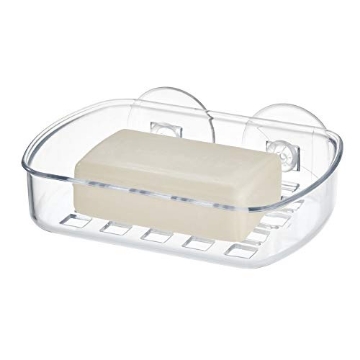 Picture of IDESIGN 19600 iDesign BPA-Free Plastic Suction Bar Soap Dish - 5.25" x 4" x 2", Clear,19600 (EA)