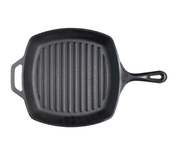 Picture of Lodge Cast Iron L8SGP3 Lodge Cast Iron Grill Pan, Square, 10.5 Inch (EA)