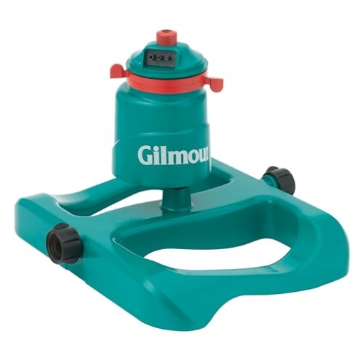 Picture of Gilmour 820133-1001 Gilmour Medium Duty Circular Swivel Water Sprinkler with Sled Base, Rotating Sprinkler Head with Adjustable Spray Pattern, Lawn Sprinkler for Large Area Coverage (EA)