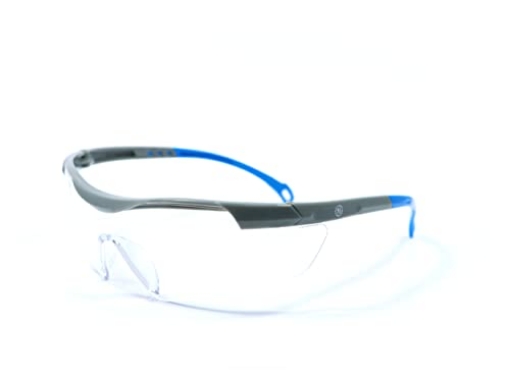 Picture of General Tools Mfg Co In GE101CAF General Electric GE Safety Glasses, ANSI Z87.1, 01 Series, Anti-scratch Lens, 99.9% UV Protection, EN 166, 12 Pack (Blue, Clear Anti-fog) (EA)