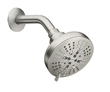 Picture of Moen 200W0SRN Moen Brushed Nickel Hydro Energetix Eight-Function Showerhead with Standard 5" Diameter Spray Head, 200W0SRN (EA)