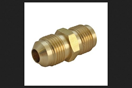 Picture of JMF COMPANY 4506051 JMF 3/4 in. Dia. x 1/2 in. Dia. FPT To MPT To Flared Yellow Brass Union (EA)