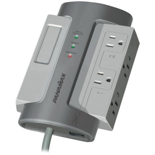 Picture of PANAMAX PMXM4-EX Panamax M4-EX 4 AC Outlet Surge Protection - Silver (EA)