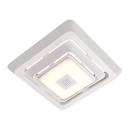 Picture of BROAN-NUTONE FG800SPK Broan-NuTone FG800SPK Bluetooth Speaker Bathroom Exhaust Grille Cover with LED Light, (EA)