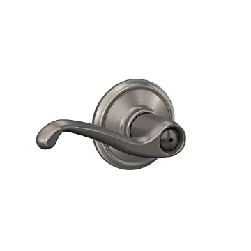 Picture of Ingersoll Rand F40FLA619 Schlage F40 FLA 619 Flair Door Lever, Bed & Bath Privacy Lock, Satin Nickel (EA)