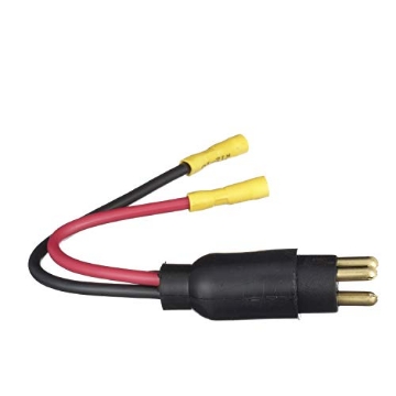 Picture of ATTWOOD MARI 13751 Seachoice Trolling Motor Plug, Straight, Male, Motor Side, 6 In. Lead Wires (EA)