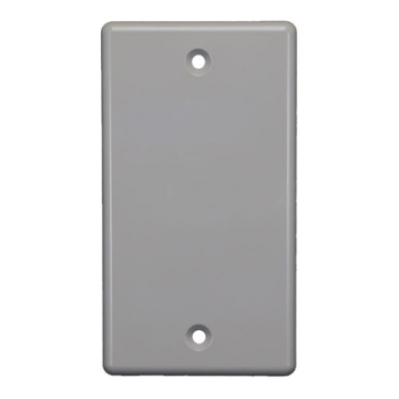 Picture of Cantex Industries EZSL-BLANK Cantex 3012628 Box Rectangle Thermoplastic 1 Gang Switch Cover Gray (EA)