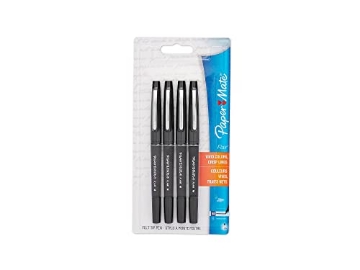 Picture of SANFORD 8434452PP FELT TIP PEN BLK 4PK (EA)