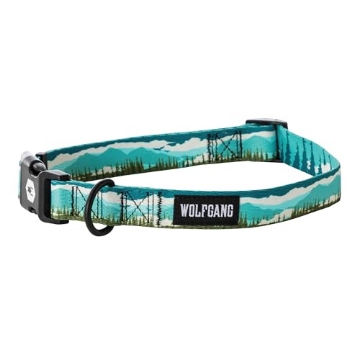 Picture of WOLFGANG MAN & BEAST WC-003-38 Wolfgang Heavy Duty, Adjustable Dog Collar with Quick Release Nylon Buckle for Walking & Training, GreatEscape Print, Large (EA)